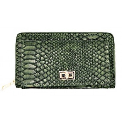 Portemonnee croco groen Portemonnee croco groen